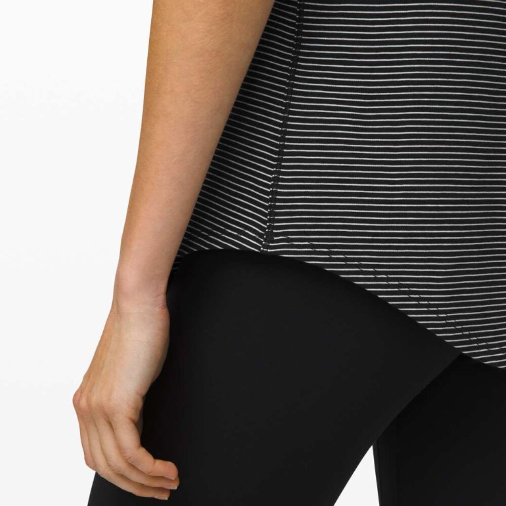 Lululemon Love Crew III - Black & White Stripe - Picture 4 of 8